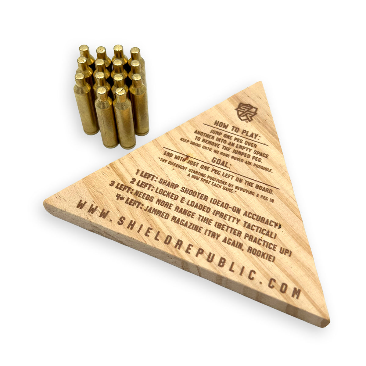 Shield Republic Pew Pew Peg Puzzle