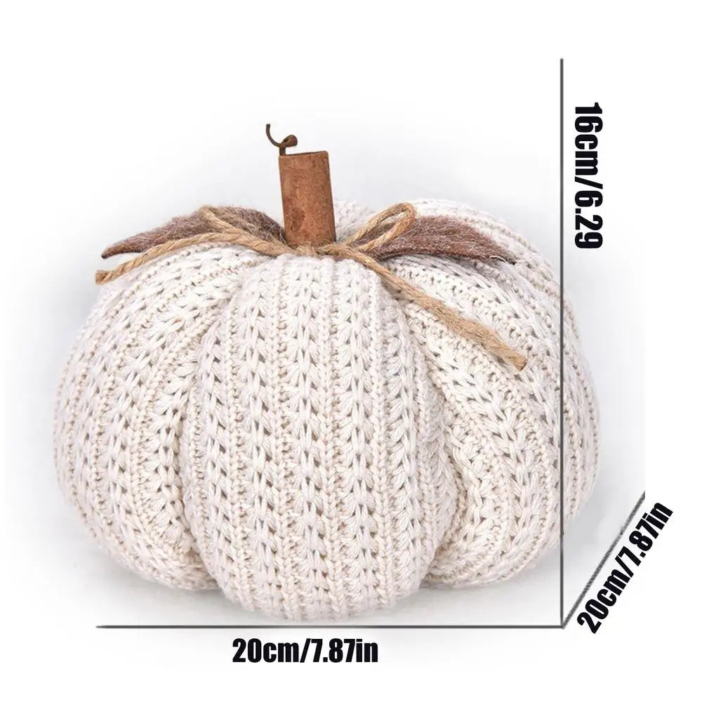 Halloween Decoration Knitted Pumpkin Halloween Festival Party Family Atmosphere Decor Bonsai Pendant Pumpkin Ornament Gifts